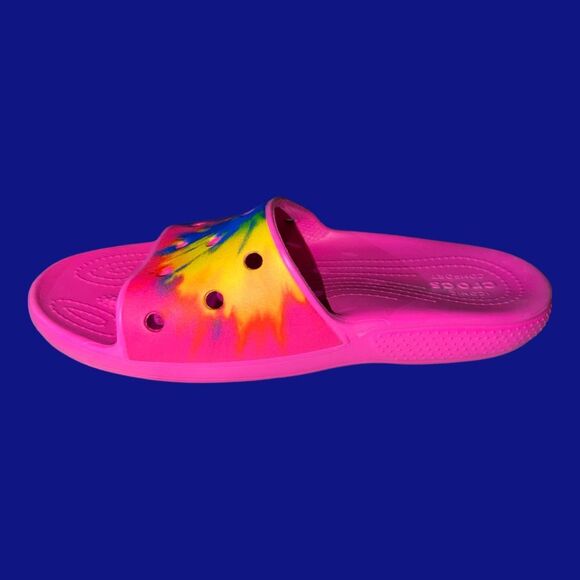 Adult Unisex CROCS Classic Slide Tie-Dye Graphics Sandals Size M5 W7 - Picture 6 of 6